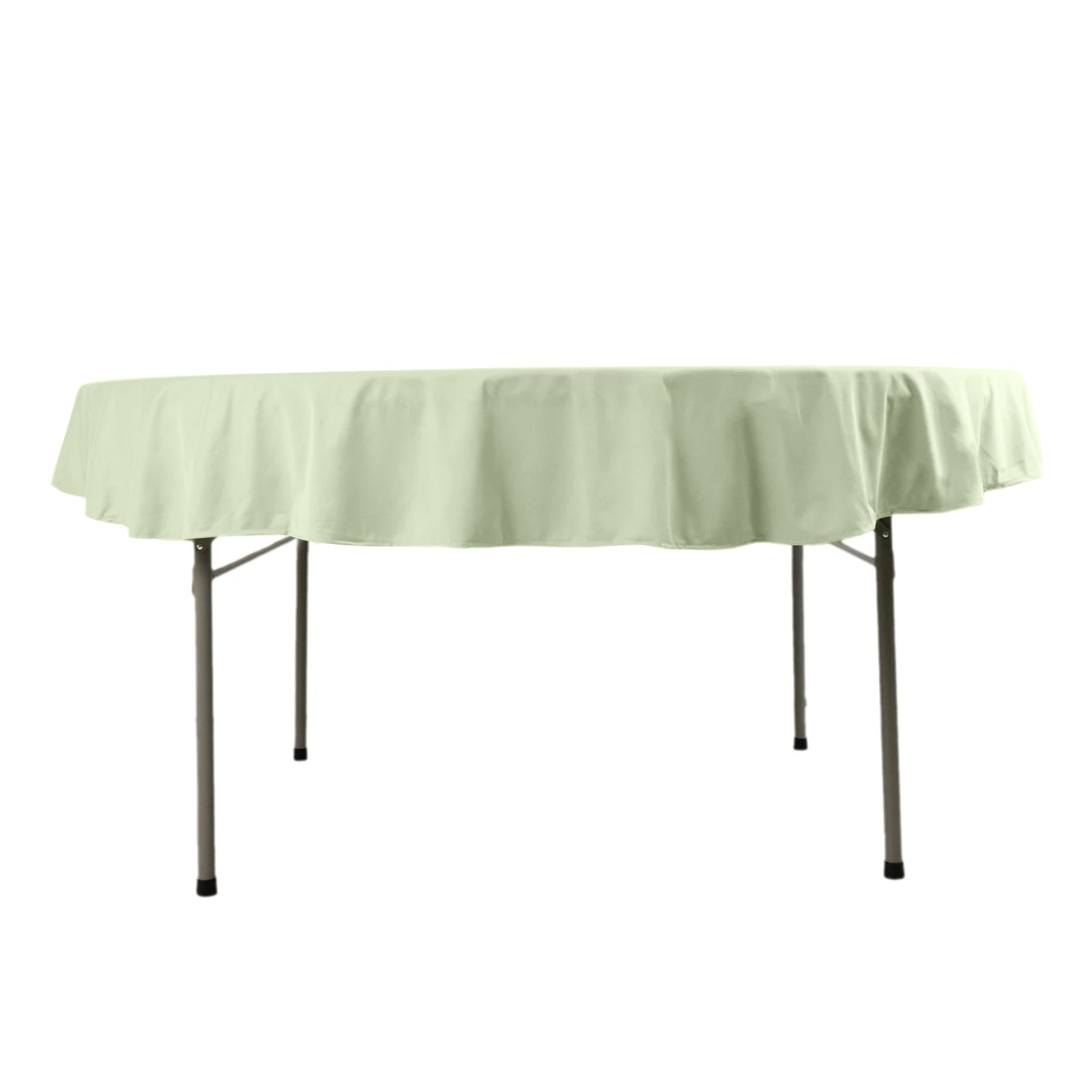 Scuba Round 70" Tablecloth Sage Green - Wrinkle Free & Stain Resistant Table Cover - Bell Racket Store