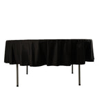 Scuba Round 90" Tablecloth Black - Wrinkle Free & Stain Resistant Table Cover for Weddings and Banquets - Bell Racket Store