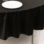 Scuba Round 90" Tablecloth Black - Wrinkle Free & Stain Resistant Table Cover for Weddings and Banquets - Bell Racket Store