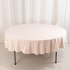 Scuba Round 90" Tablecloth Blush - Wrinkle Free & Stain Resistant Table Cover - Bell Racket Store