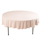 Scuba Round 90" Tablecloth Blush - Wrinkle Free & Stain Resistant Table Cover - Bell Racket Store