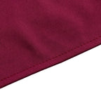 Scuba Round 90" Tablecloth Burgundy - Wrinkle Free & Stain Resistant Table Cover - Bell Racket Store