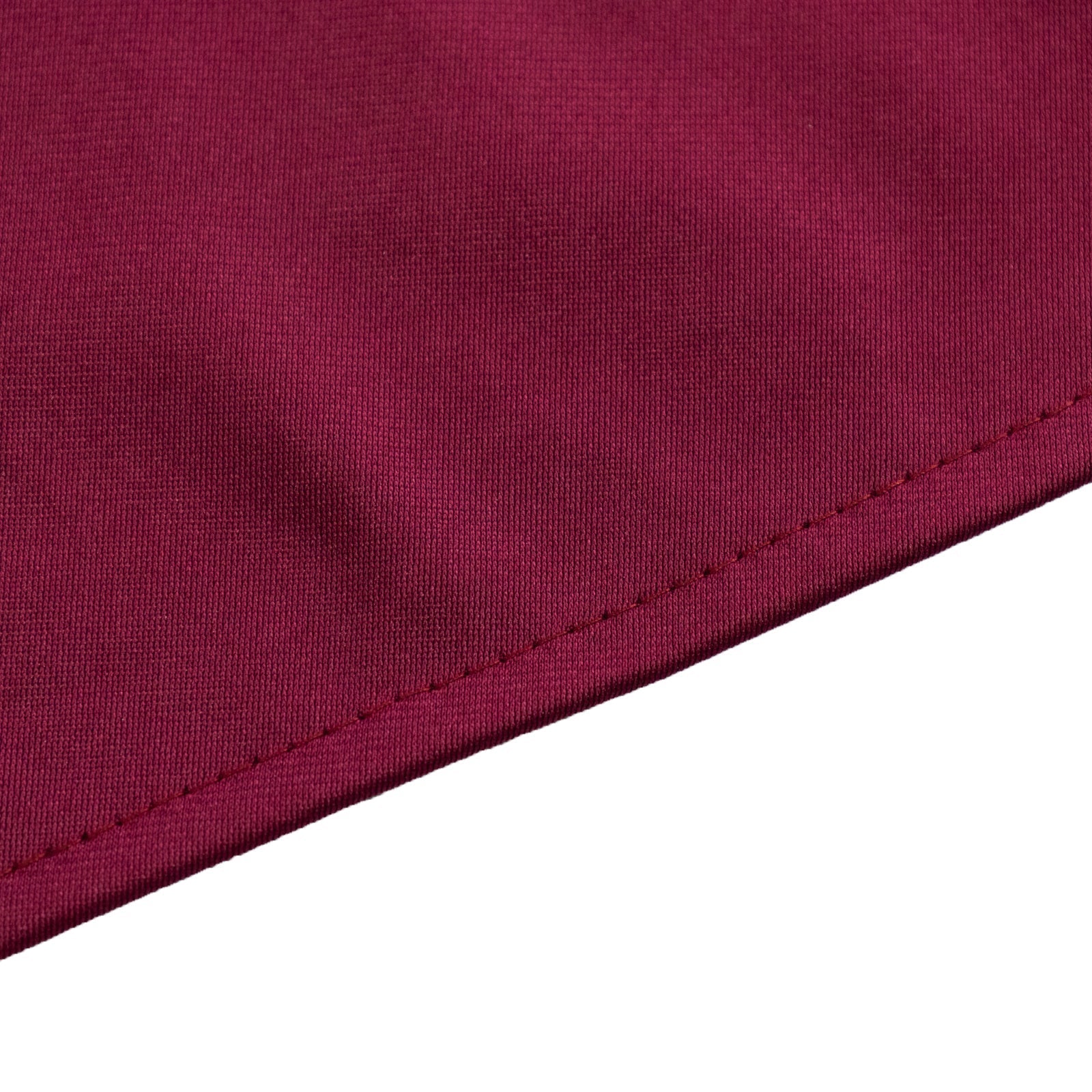Scuba Round 90" Tablecloth Burgundy - Wrinkle Free & Stain Resistant Table Cover - Bell Racket Store