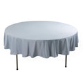 Scuba Round 90" Tablecloth Dusty Blue - Wrinkle Free & Stain Resistant Table Cover - Bell Racket Store