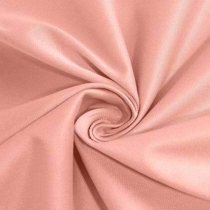Scuba Round 90" Tablecloth Dusty Rose - Wrinkle Free & Stain Resistant Table Cover - Bell Racket Store