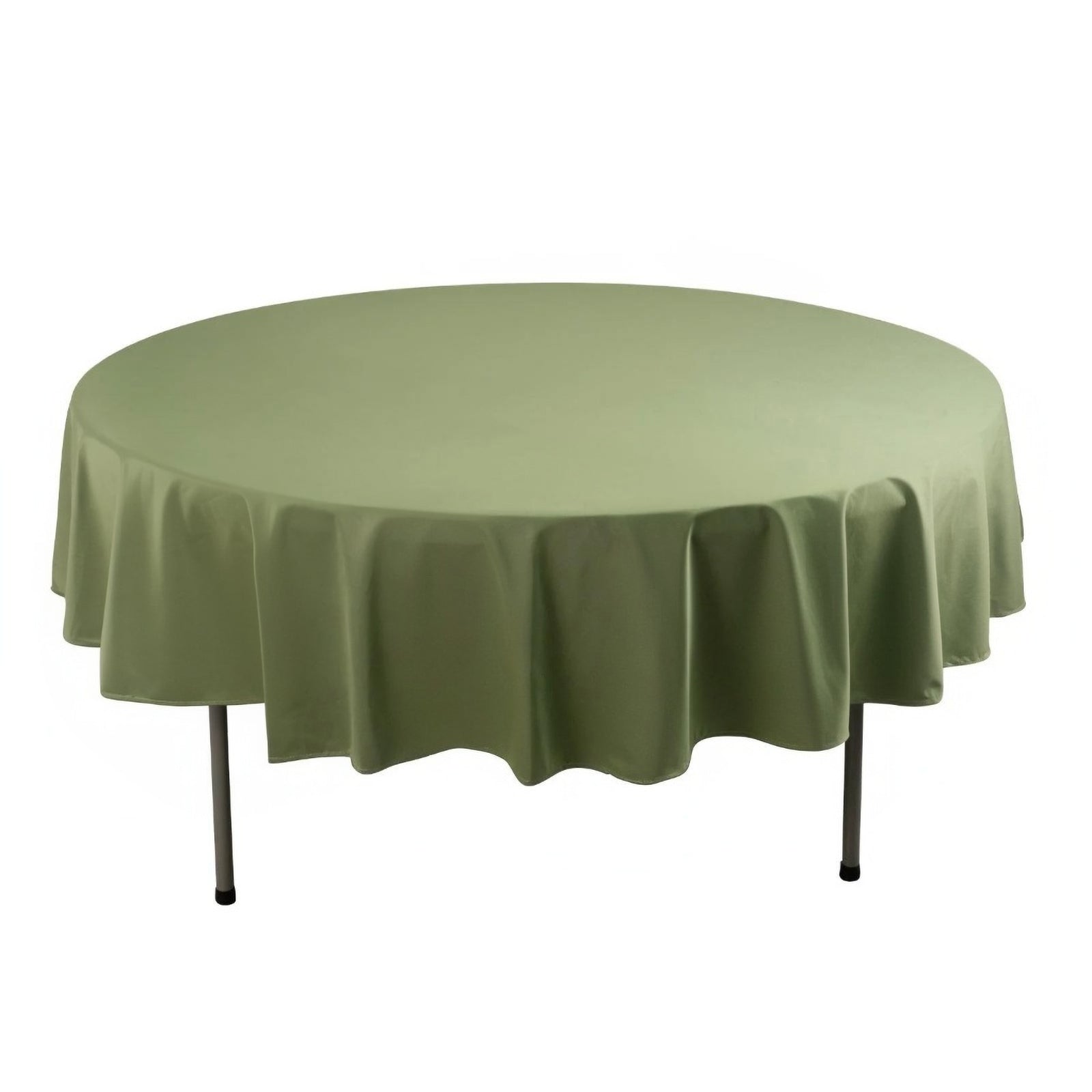 Scuba Round 90" Tablecloth Dusty Sage Green - Wrinkle Free & Stain Resistant Table Cover - Bell Racket Store