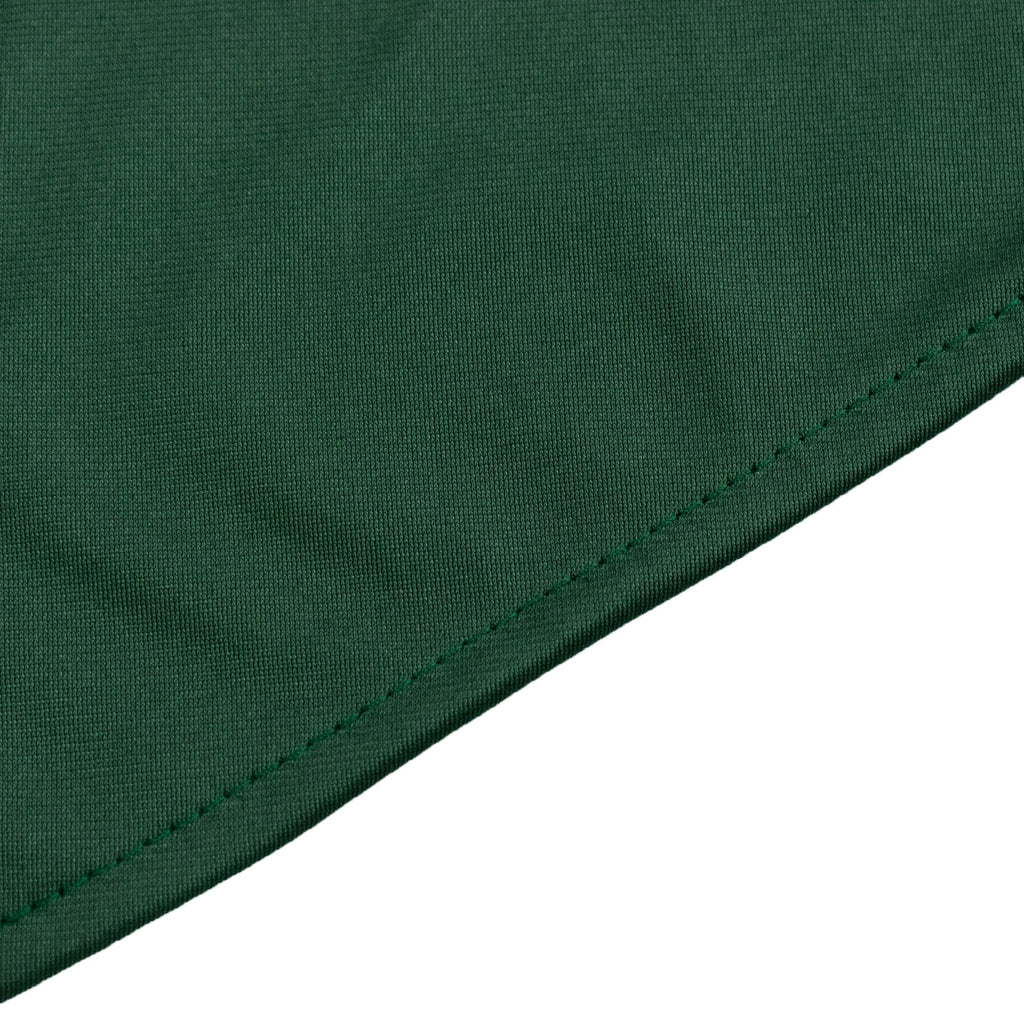 Scuba Round 90" Tablecloth Hunter Emerald Green - Wrinkle Free & Stain Resistant Table Cover - Bell Racket Store