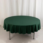 Scuba Round 90" Tablecloth Hunter Emerald Green - Wrinkle Free & Stain Resistant Table Cover - Bell Racket Store