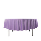 Scuba Round 90" Tablecloth Lavender Lilac - Wrinkle Free & Stain Resistant Table Cover - Bell Racket Store