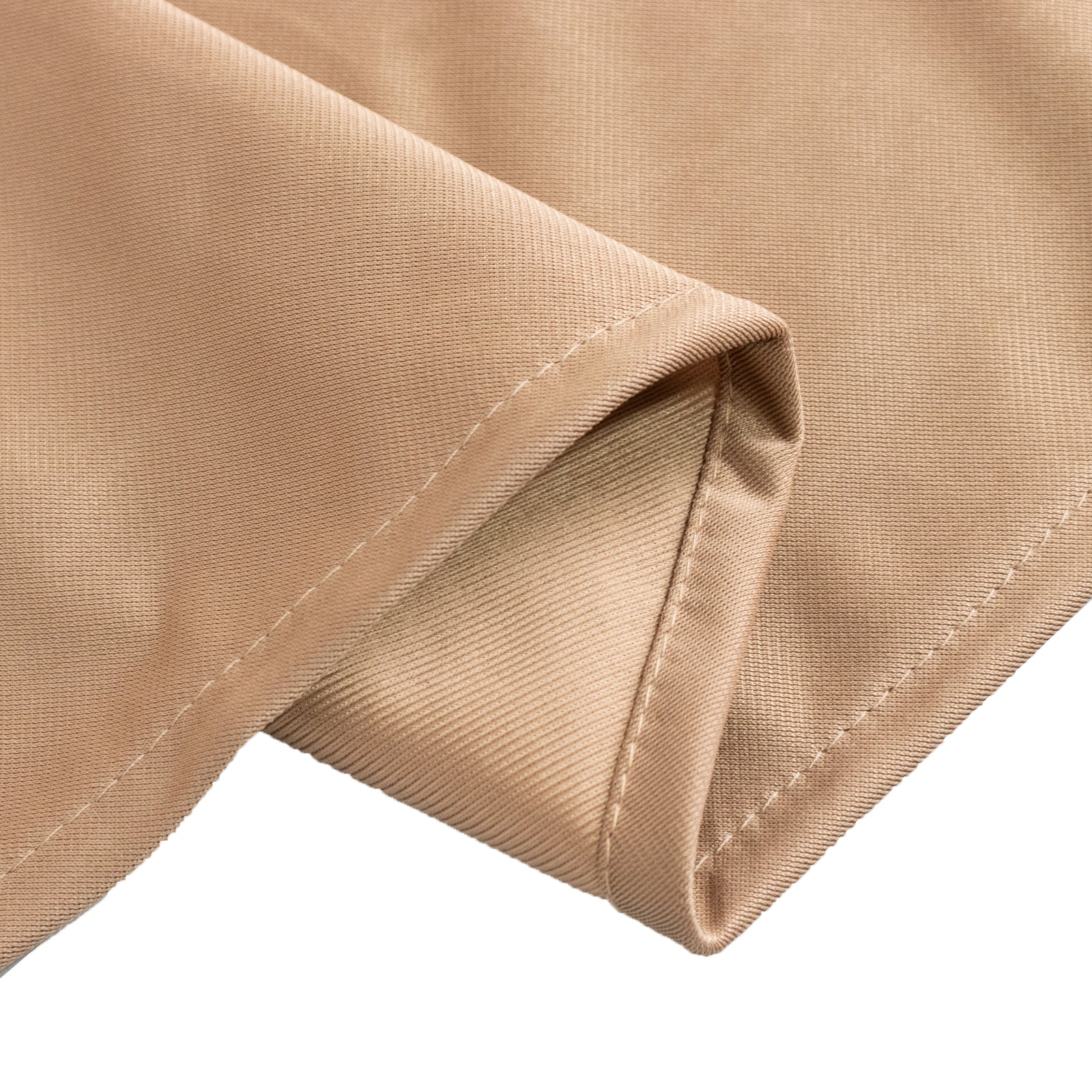 Scuba Round 90" Tablecloth Nude - Wrinkle Free & Stain Resistant Table Cover - Bell Racket Store