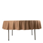 Scuba Round 90" Tablecloth Nude - Wrinkle Free & Stain Resistant Table Cover - Bell Racket Store