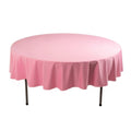 Scuba Round 90" Tablecloth Pink - Wrinkle Free & Stain Resistant Table Cover - Bell Racket Store