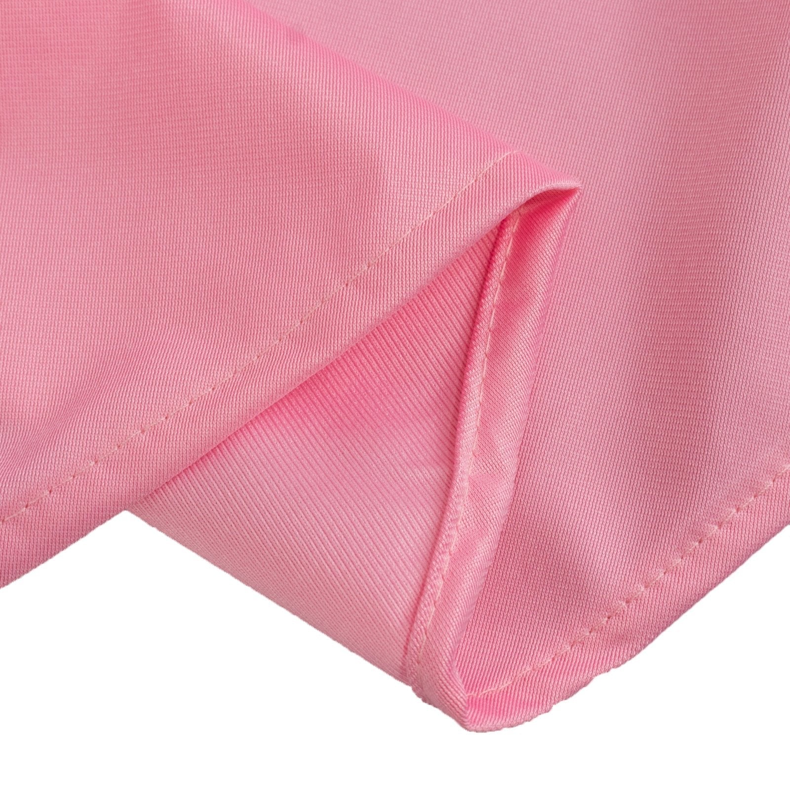 Scuba Round 90" Tablecloth Pink - Wrinkle Free & Stain Resistant Table Cover - Bell Racket Store