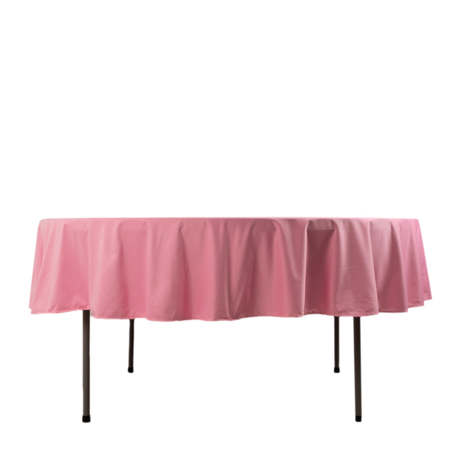 Scuba Round 90" Tablecloth Pink - Wrinkle Free & Stain Resistant Table Cover - Bell Racket Store