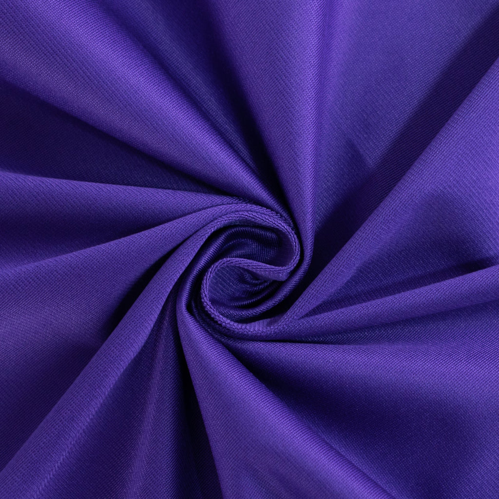 Scuba Round 90" Tablecloth Purple - Wrinkle Free & Stain Resistant Table Cover - Bell Racket Store