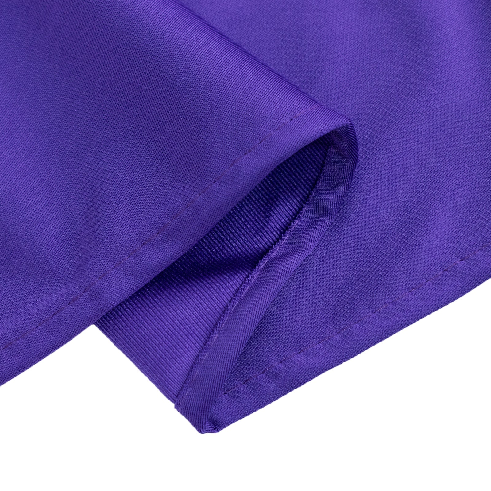 Scuba Round 90" Tablecloth Purple - Wrinkle Free & Stain Resistant Table Cover - Bell Racket Store