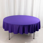 Scuba Round 90" Tablecloth Purple - Wrinkle Free & Stain Resistant Table Cover - Bell Racket Store
