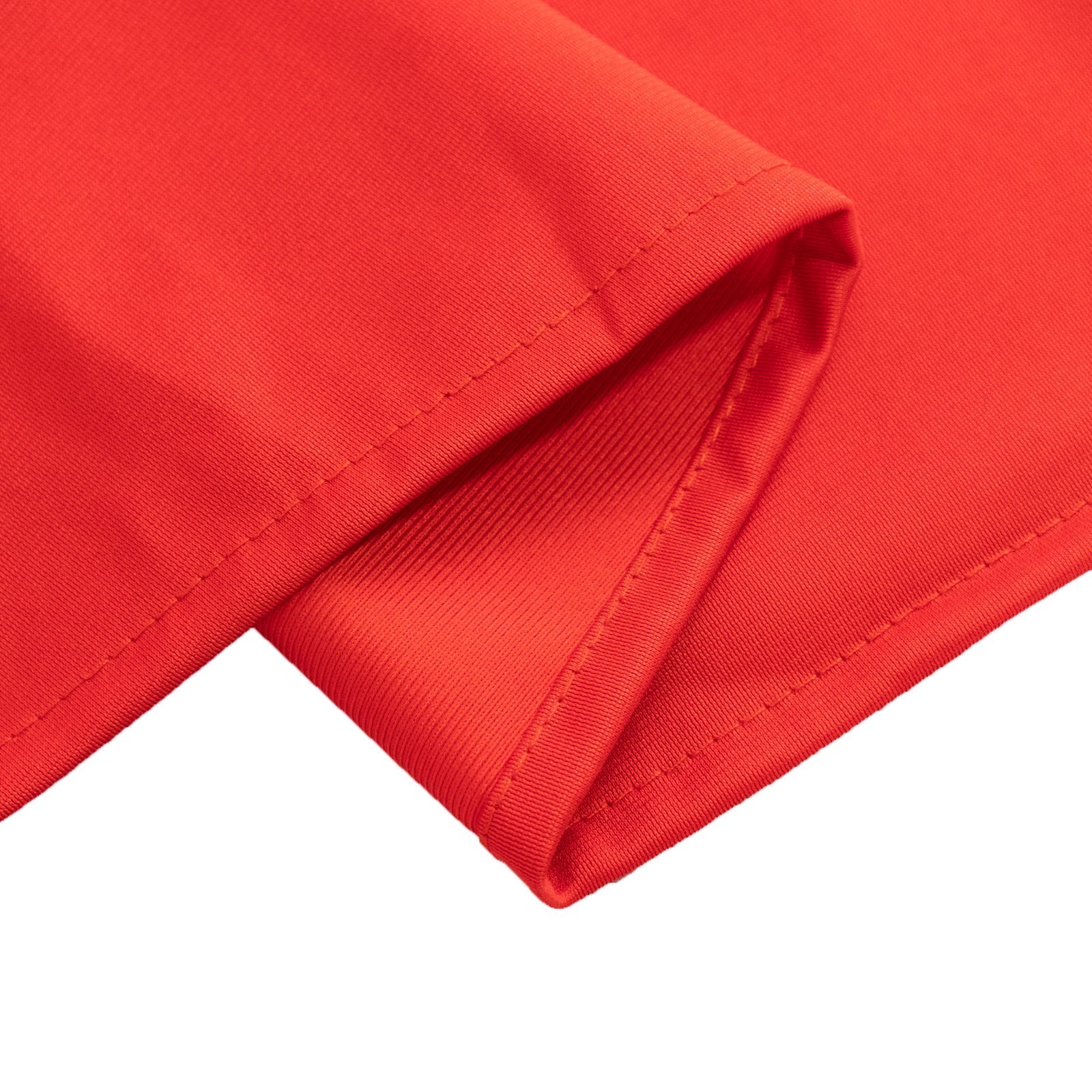 Scuba Round 90" Tablecloth Red - Wrinkle Free & Stain Resistant Table Cover - Bell Racket Store