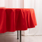 Scuba Round 90" Tablecloth Red - Wrinkle Free & Stain Resistant Table Cover - Bell Racket Store