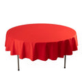 Scuba Round 90" Tablecloth Red - Wrinkle Free & Stain Resistant Table Cover - Bell Racket Store