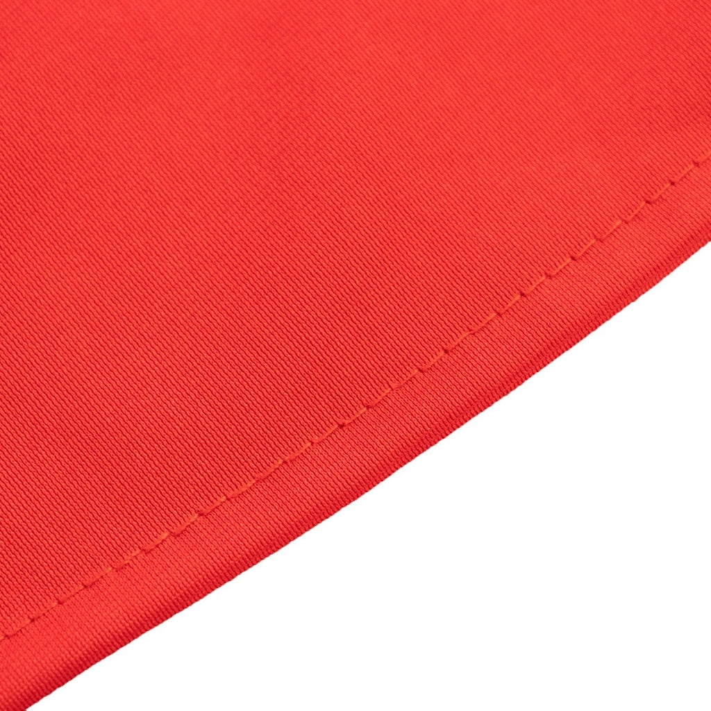 Scuba Round 90" Tablecloth Red - Wrinkle Free & Stain Resistant Table Cover - Bell Racket Store