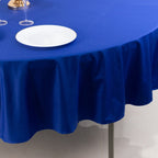 Scuba Round 90" Tablecloth Royal Blue - Wrinkle Free & Stain Resistant Table Cover - Bell Racket Store