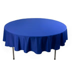 Scuba Round 90" Tablecloth Royal Blue - Wrinkle Free & Stain Resistant Table Cover - Bell Racket Store