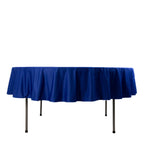 Scuba Round 90" Tablecloth Royal Blue - Wrinkle Free & Stain Resistant Table Cover - Bell Racket Store