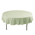 Scuba Round 90" Tablecloth Sage Green - Wrinkle Free & Stain Resistant Table Cover - Bell Racket Store