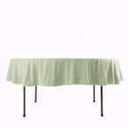 Scuba Round 90" Tablecloth Sage Green - Wrinkle Free & Stain Resistant Table Cover - Bell Racket Store