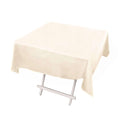 Scuba Square 54"x54" Tablecloth Beige - Wrinkle Free & Stain Resistant Table Cover - Bell Racket Store
