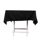 Scuba Square 54"x54" Tablecloth Black - Wrinkle Free & Stain Resistant Table Cover - Bell Racket Store