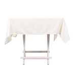 Scuba Square 54"x54" Tablecloth Ivory - Wrinkle Free & Stain Resistant Table Cover - Bell Racket Store