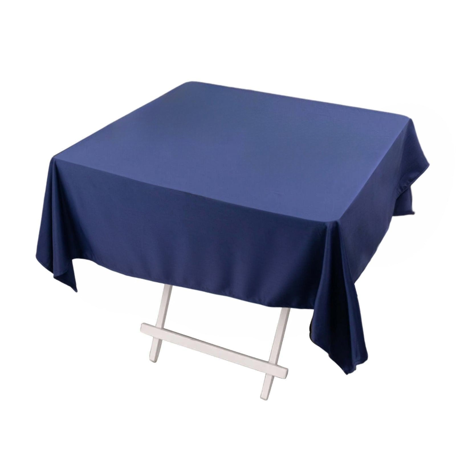 Scuba Square 54"x54" Tablecloth Navy Blue - Wrinkle Free & Stain Resistant Table Cover - Bell Racket Store