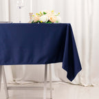 Scuba Square 54"x54" Tablecloth Navy Blue - Wrinkle Free & Stain Resistant Table Cover - Bell Racket Store