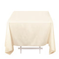Scuba Square 70"x70" Tablecloth Beige - Wrinkle Free & Stain Resistant Table Cover - Bell Racket Store
