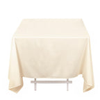 Scuba Square 70"x70" Tablecloth Beige - Wrinkle Free & Stain Resistant Table Cover - Bell Racket Store