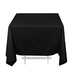 Scuba Square 70"x70" Tablecloth Black - Wrinkle Free & Stain Resistant Table Cover - Bell Racket Store