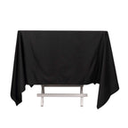 Scuba Square 70"x70" Tablecloth Black - Wrinkle Free & Stain Resistant Table Cover - Bell Racket Store
