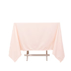 Scuba Square 70"x70" Tablecloth Blush - Wrinkle Free & Stain Resistant Table Cover - Bell Racket Store