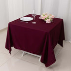 Scuba Square 70"x70" Tablecloth Burgundy - Wrinkle Free & Stain Resistant Table Cover - Bell Racket Store