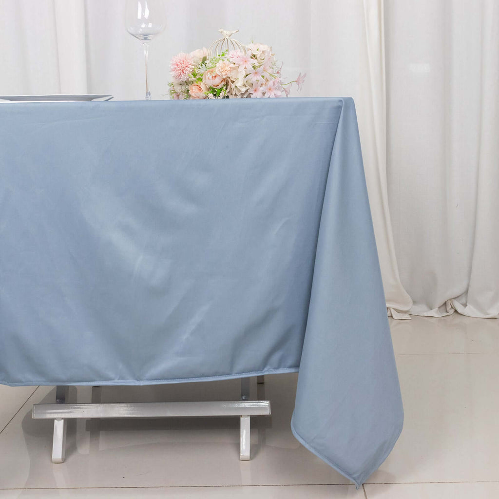 Scuba Square 70"x70" Tablecloth Dusty Blue - Wrinkle Free & Stain Resistant Table Cover - Bell Racket Store