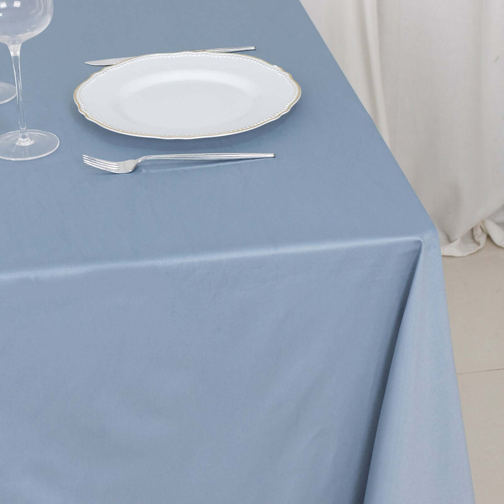 Scuba Square 70"x70" Tablecloth Dusty Blue - Wrinkle Free & Stain Resistant Table Cover - Bell Racket Store