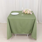 Scuba Square 70"x70" Tablecloth Dusty Sage Green - Wrinkle Free & Stain Resistant Table Cover - Bell Racket Store