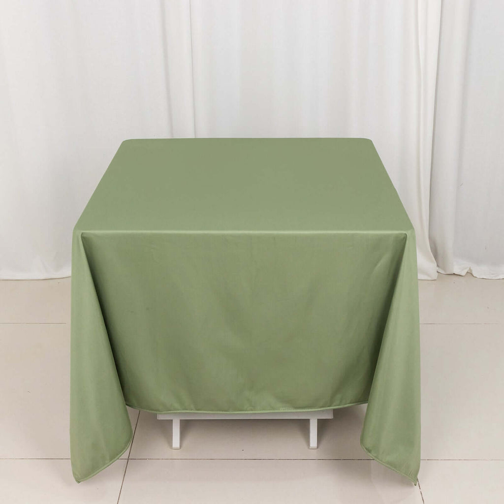 Scuba Square 70"x70" Tablecloth Dusty Sage Green - Wrinkle Free & Stain Resistant Table Cover - Bell Racket Store