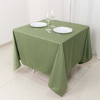 Scuba Square 70"x70" Tablecloth Dusty Sage Green - Wrinkle Free & Stain Resistant Table Cover - Bell Racket Store