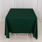 Scuba Square 70"x70" Tablecloth Hunter Emerald Green - Wrinkle Free & Stain Resistant Table Cover - Bell Racket Store