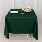 Scuba Square 70"x70" Tablecloth Hunter Emerald Green - Wrinkle Free & Stain Resistant Table Cover - Bell Racket Store