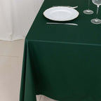 Scuba Square 70"x70" Tablecloth Hunter Emerald Green - Wrinkle Free & Stain Resistant Table Cover - Bell Racket Store