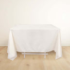 Scuba Square 70"x70" Tablecloth Ivory - Wrinkle Free & Stain Resistant Table Cover - Bell Racket Store